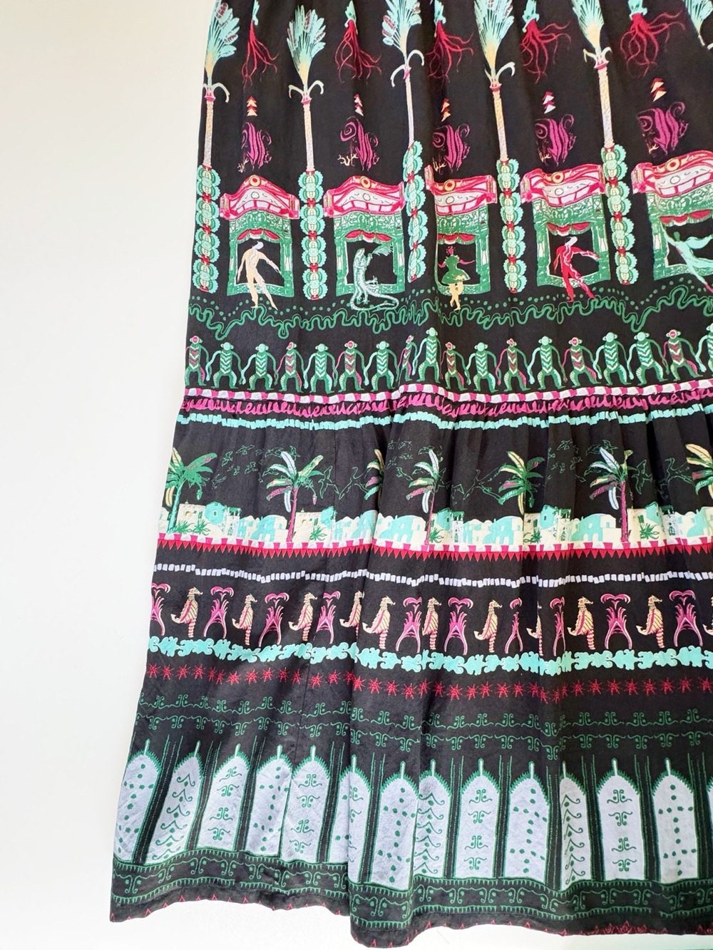 Emporio Sirenuse Positano Silk Maxi Skirt | IT 48 - Picture 5 of 9